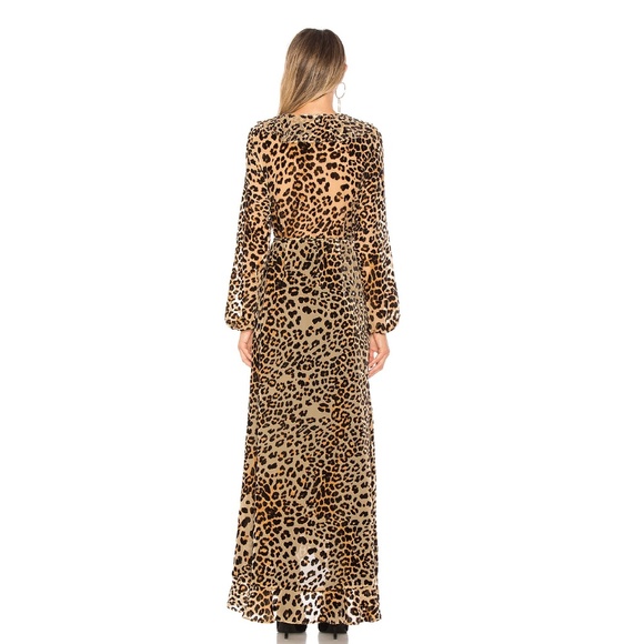 .NEW House of Harlow Lafayette Maxi Dress in Leopard M95 - Picture 3 of 9